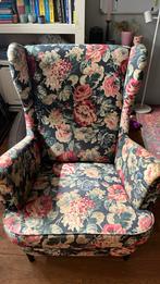 Ikea stoel met bloemetjes motief, Huis en Inrichting, Fauteuils, Ophalen, Gebruikt