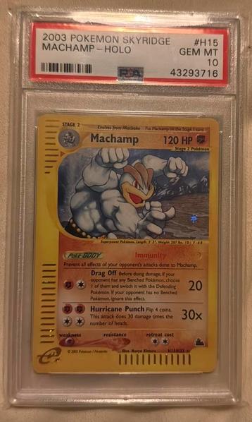 2003 pokemon skyridge machamp holo PSA 10 beschikbaar voor biedingen