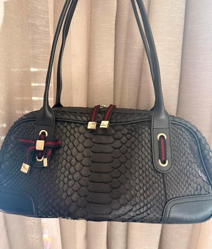 Gucci Python Princy Vintage Tas - Nieuwstaat! ORGINEEL, Sieraden, Tassen en Uiterlijk, Tassen | Damestassen, Nieuw, Handtas, Zwart