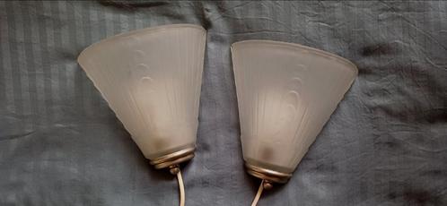 2 Retro stijl wandlampjes, Huis en Inrichting, Lampen | Wandlampen, Zo goed als nieuw, Ophalen