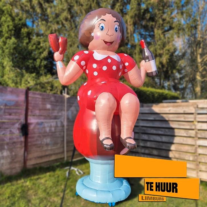 Feestpop Vrouw op wijnglas! (Te Huur), Hobby en Vrije tijd, Feestartikelen | Verhuur, Nieuw, Verjaardag, Ophalen of Verzenden