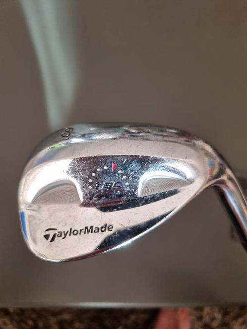 TaylorMade RAC OS 60⁰ graden wedge, stalen shaft, top staat., Sport en Fitness, Golf, Gebruikt, Club, Ophalen of Verzenden