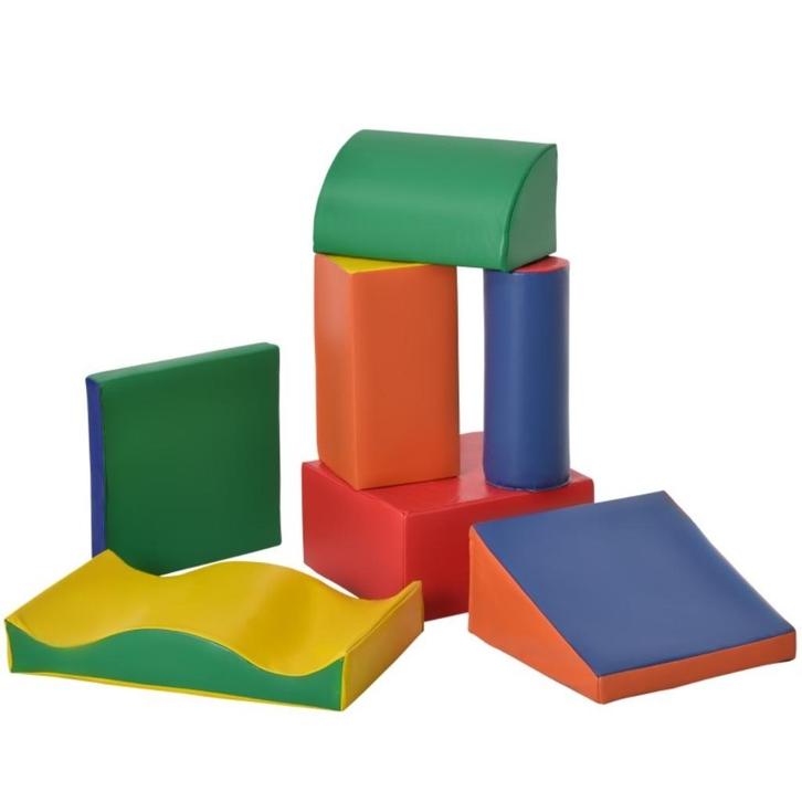 Foam Blokken / Speelkussenset 7 delig zachte bouwstenen, Kinderen en Baby's, Speelgoed | Babyspeelgoed, Nieuw, Overige typen, Ophalen of Verzenden