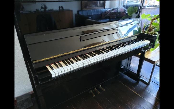 Sängler & Sohne TEAB! Hoogglans zwarte PIANO geen vleugel, Muziek en Instrumenten, Piano's, Gebruikt, Piano, Zwart, Hoogglans