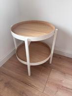 Ronde tafel met 2 bladen H50cm, Huis en Inrichting, Minder dan 55 cm, Gebruikt, Rond, Hout