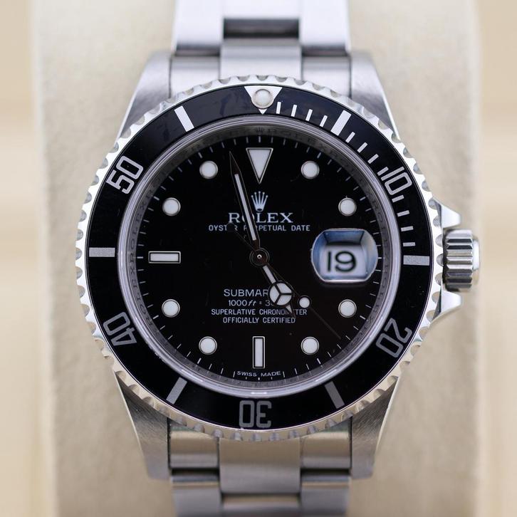 Rolex Submariner 40mm – Ref 16610 - Random serial – full set, Sieraden, Tassen en Uiterlijk, Horloges | Heren, Gebruikt, Polshorloge