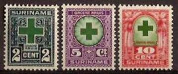 Suriname NVPH nr 127/9 postfris Groene Kruis 1927 beschikbaar voor biedingen