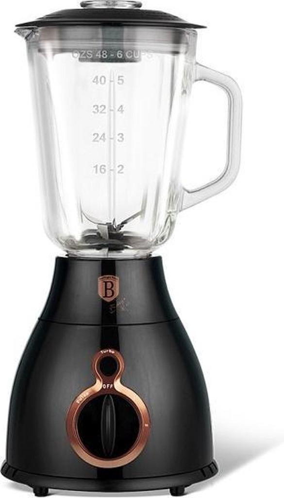 Blender 1,5 ltr. Berlinger Haus Black Rose  glazen kan NIEUW, Witgoed en Apparatuur, Blenders, Nieuw, Blender, Ophalen of Verzenden