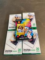 Fujifilm instax mini 4x20 wit en 1x10 rainbow, Ophalen of Verzenden, 35mm film