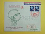 2   Suriname e1. First airmail flight of the p.a.a, Postzegels en Munten, Brieven en Enveloppen | Buitenland, Envelop, Verzenden