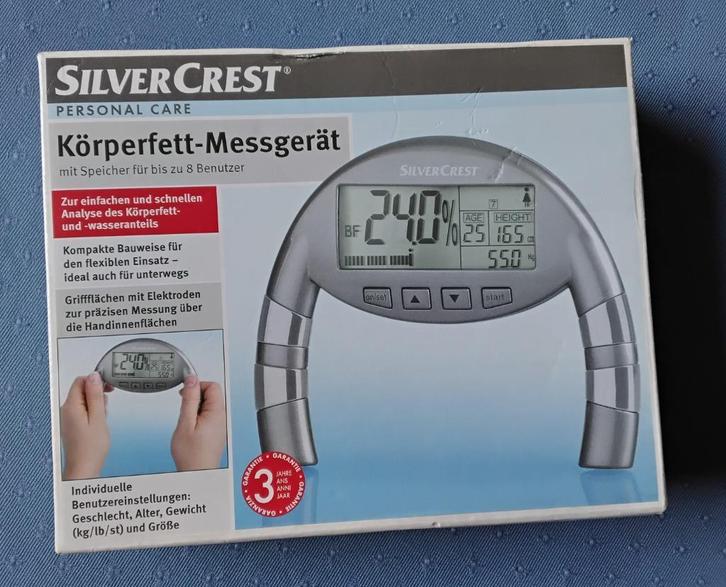 Silver Crest lichaamsvet- meetapparaat, Sport en Fitness, Overige Sport en Fitness, Zo goed als nieuw, Ophalen