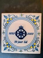 Makummer Tichelaar Tegel ANWB 50 jaar lid, Antiek en Kunst, Ophalen of Verzenden