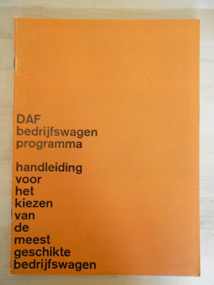 DAF Programma Brochure 1964 2600 DO Kikker Torpedo Oplegger, Boeken, Auto's | Folders en Tijdschriften, Zo goed als nieuw, Overige merken