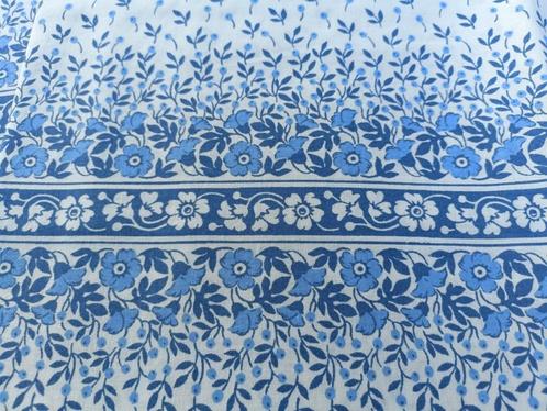 NIEUW vintage percale katoen beddengoed blauw/wit (AL132), Huis en Inrichting, Slaapkamer | Beddengoed, Nieuw, Tweepersoons, Blauw