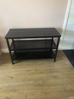 Bank met schoenenrek - Zwart - 79x35x52cm, Ophalen, Zo goed als nieuw