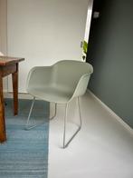 Muuto Fiber Sled stoel Dusty Green 2 stuks, Huis en Inrichting, Twee, Kunststof, Gebruikt, Ophalen