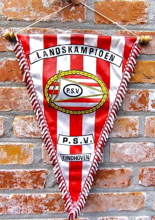 PSV Eindhoven 1991 eredivisie landskampioen prachtige vaan, Verzamelen, Sportartikelen en Voetbal, Gebruikt, Vaantje of Sjaal