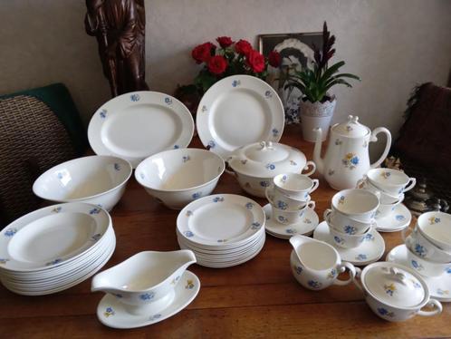 te koop serviesdelen royal sfinx blauw geel bloempje, Antiek en Kunst, Antiek | Servies los, Ophalen of Verzenden