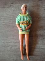 Oude Ken pop Barbie + Coca-Cola Jurk, Ophalen of Verzenden, Gebruikt, Barbie