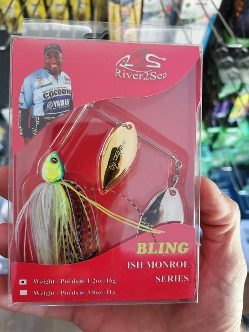 4x River2Sea Bling, spinnerbaits, Watersport en Boten, Hengelsport | Roofvissen, Ophalen of Verzenden