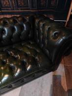 Antiek Groene Chesterfield Buttonseat 2-zits, Huis en Inrichting, Gebruikt, Bollenmarkt 14c Zwaagdijk Oost, Treasure, Ophalen of Verzenden