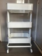 IKEA Raskog trolley roltafel wit crème, Ophalen, Zo goed als nieuw