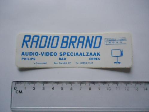sticker Radio Brand B&O Philips Erres jaren 70 tulp voet, Verzamelen, Stickers, Verzenden
