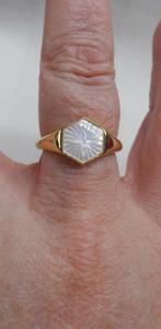 Zilveren verstelbare vergulde Ania Haie ring nr.1549