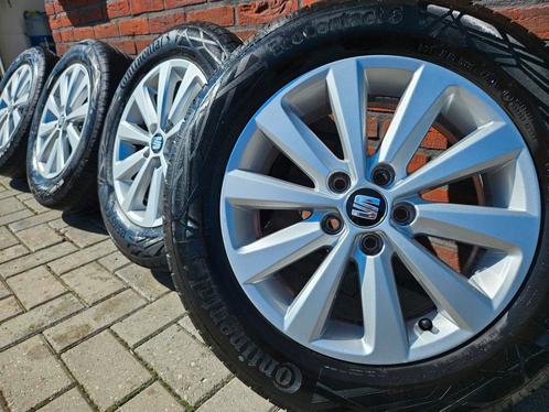 15" Originele Seat Ibiza 6F velgen, Continental zomer! Izgst, Auto-onderdelen, Banden en Velgen, Banden en Velgen, Winterbanden