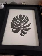 Wanddecoratie met Monstera blad, Huis en Inrichting, Woonaccessoires | Schilderijen, Tekeningen en Foto's, Minder dan 50 cm, Gebruikt