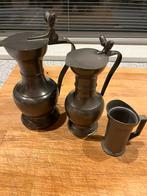 2 eikeltjes kannen en 1 maatbekertje, Antiek en Kunst, Ophalen of Verzenden