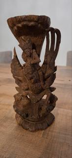 Houten Vishnu op Garuda beeldje, Antiek en Kunst, Ophalen of Verzenden