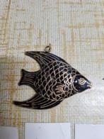 kettinghanger maan vis zwart goud kleurig 768, Ophalen of Verzenden, 'T Olde Gre-j, Info@toldegrej.nl, Endepoelstraat 20f Didam