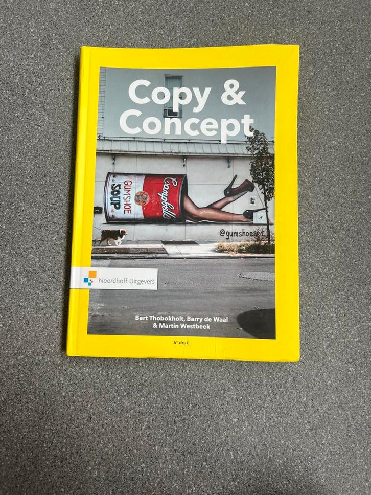 Schoolboek Copy & Concept, Boeken, Studieboeken en Cursussen, Gelezen, HBO, Gamma, Ophalen of Verzenden