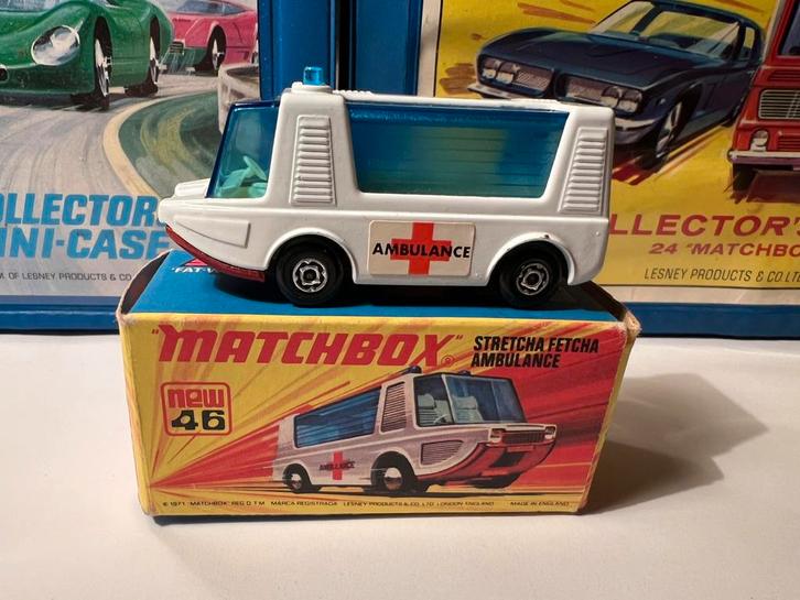 Matchbox Superfast Nr.45 Stretch-a-Fetch Ambulance, Hobby en Vrije tijd, Modelauto's | Overige schalen, Gebruikt, Auto, Ophalen of Verzenden
