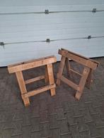 Houten Schragen, Doe-het-zelf en Verbouw, Werkbanken, Ophalen, Gebruikt, 70 tot 120 cm