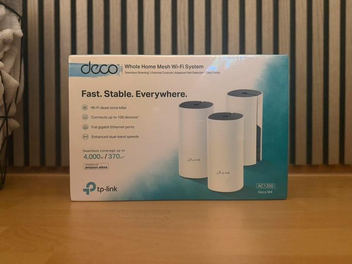 Tp link deco m4 3 pack nieuw in seal!, Computers en Software, WiFi-versterkers, Zo goed als nieuw, Ophalen of Verzenden