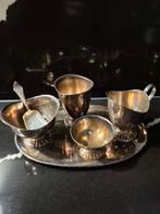 Verzilverd Roomstel Douwe Egberts - 6 Delig, Antiek en Kunst, Ophalen of Verzenden