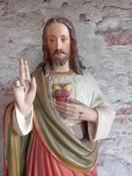 Antiek brocant heiligenbeeld Jezus Hoogte 65 cm Zeer mooi, Antiek en Kunst, Antiek | Religie, Ophalen