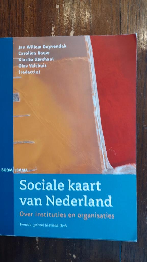 Sociale kaart van Nederland, Boeken, Studieboeken en Cursussen, Zo goed als nieuw, HBO, Alpha, Ophalen of Verzenden