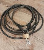 kabelslot 5 m lang en 1 cm dik met slot, Ophalen of Verzenden, Zo goed als nieuw, Kabelslot