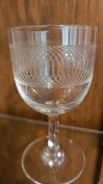 Diverse retro vintage glaasjes guilloche gegraveerd glas, Antiek en Kunst, Antiek | Glas en Kristal, Ophalen