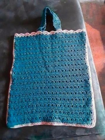 Gehaakte boodschappentas, projectbag beschikbaar voor biedingen