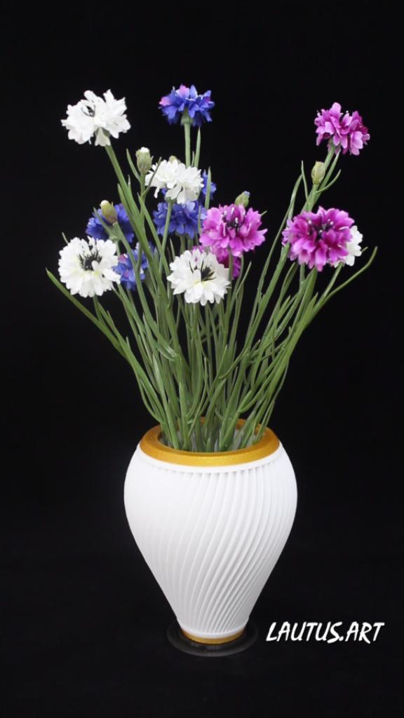 Acamar vaas 18cm hoog, Huis en Inrichting, Woonaccessoires | Vazen, Nieuw, Wit, Minder dan 50 cm, Kunststof, Verzenden