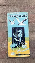 Kaart van Terschelling 50 jaar oud, Boeken, Atlassen en Landkaarten, Ophalen of Verzenden, Zo goed als nieuw, 1800 tot 2000, Landkaart