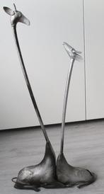 GIRAF - set van 2 metaal sculpture -beeld - Art Deco, Ophalen of Verzenden