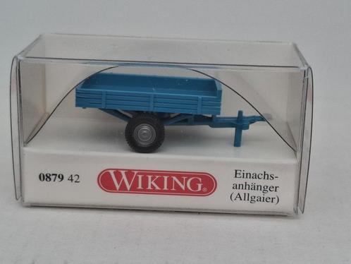 aanhanger Allgaier - Wiking 1/87, Hobby en Vrije tijd, Modelauto's | 1:87, Zo goed als nieuw, Overige typen, Wiking, Verzenden