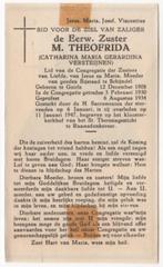 zr. Catharina Versteijnen 1908 Goirle + 1947 Raamsdonk, 38 j, Verzenden