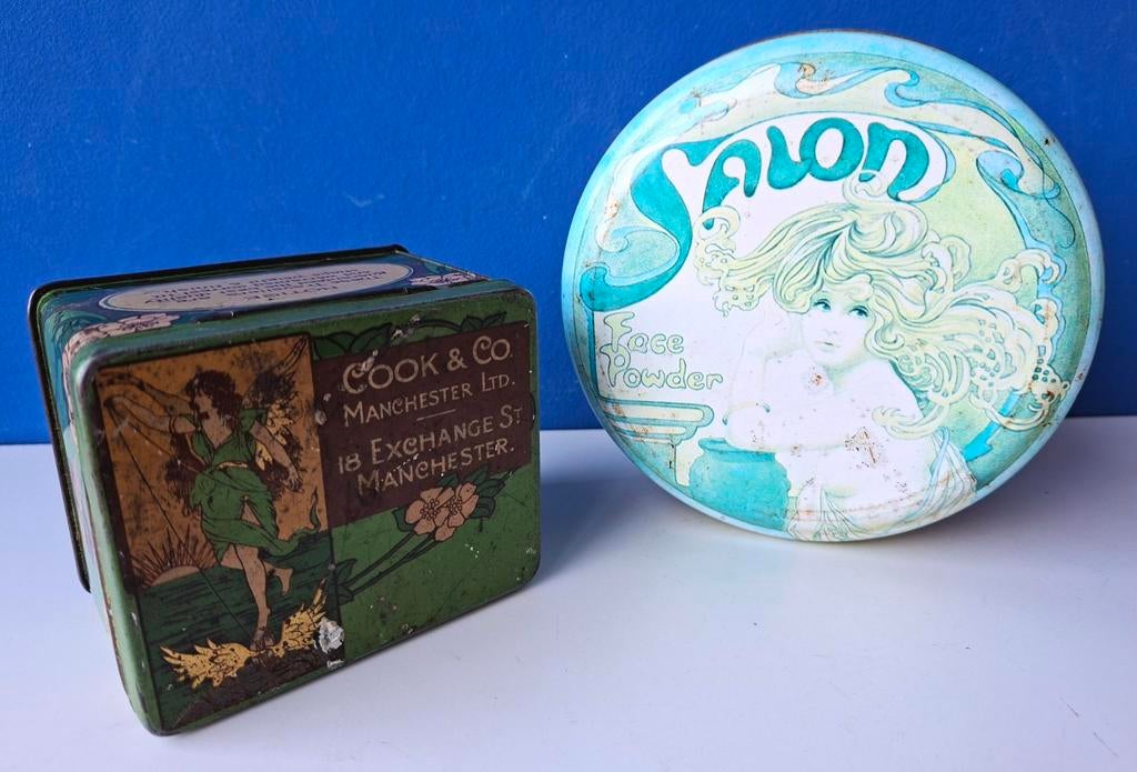 Oude blikjes/Art Nouveau-stijl, Ophalen of Verzenden, Gebruikt, Overige