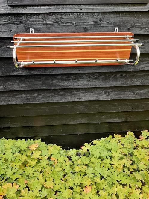 Vintage kapstok uit de jaren 60, Huis en Inrichting, Woonaccessoires | Kapstokken, Gebruikt, Wandkapstok, Minder dan 100 cm, Hout